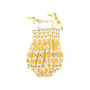 Angel Dear Yellow Floral Baby Romper